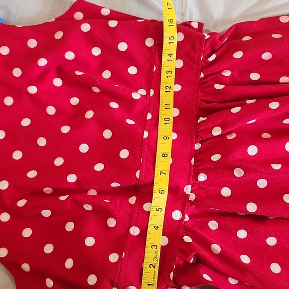 Leslie Lucks Red Polka Dot Dress - Picture 11 of 12